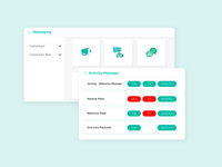 Screenshot of the centralized member data used to manage and execute multi-channel marketing campaigns. 
•  Access and utilize member information without importing or exporting lists
•  Send communications via Email, SMS, and Direct Messaging
•  Segment audiences and schedule automated campaigns based on member data and behaviors