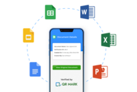 Screenshot of some of QR Mark's available integrations.