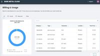 Screenshot of Bare Metal Cloud Billing