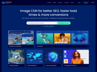 Screenshot of the Cloudimage homepage