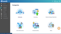 Screenshot of LumiQ Categories Page