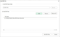 Screenshot of Add DBX files