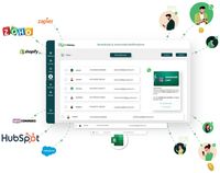 Screenshot of AiSensy App- Contacts Page Interface