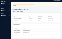 Screenshot of an incident report on WebOS