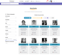 Screenshot of the Talent Page, which is the heart of candidate discovery within Tribuu. Here, companies gain access to a dynamic and searchable directory of vetted professionals, including freelancers and full-time applicants. Robust filtering options allow recruiters to sort by skills, availability, and experience—to identify top candidates that align with specific hiring needs.