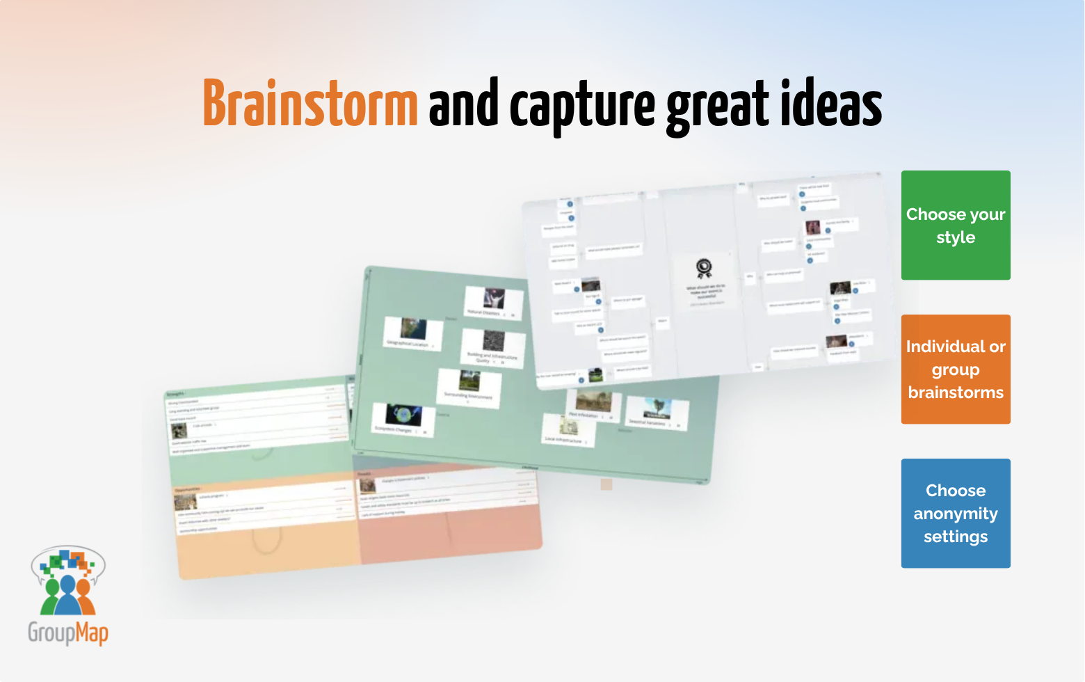 Screenshot of Brainstorm and capture great ideas