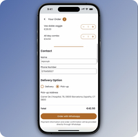 Screenshot of where to accept unlimited online orders directly, zero commission fee.