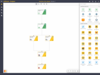 Screenshot of With JobRouter Designer, JobRouter provides a graphical user interface (GUI) to display and compose complete web-based workflow applications. Due to our low-code approach, anyone can design and edit individual workflows in the Designer's graphical flowchart - in no time, with little or no programming effort!