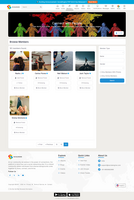 Screenshot of the member directory page on a SocialEngine platform, allowing users to browse and connect with other members based on various criteria.