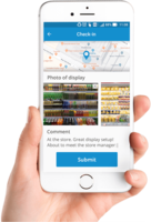 Screenshot of Checkin feature