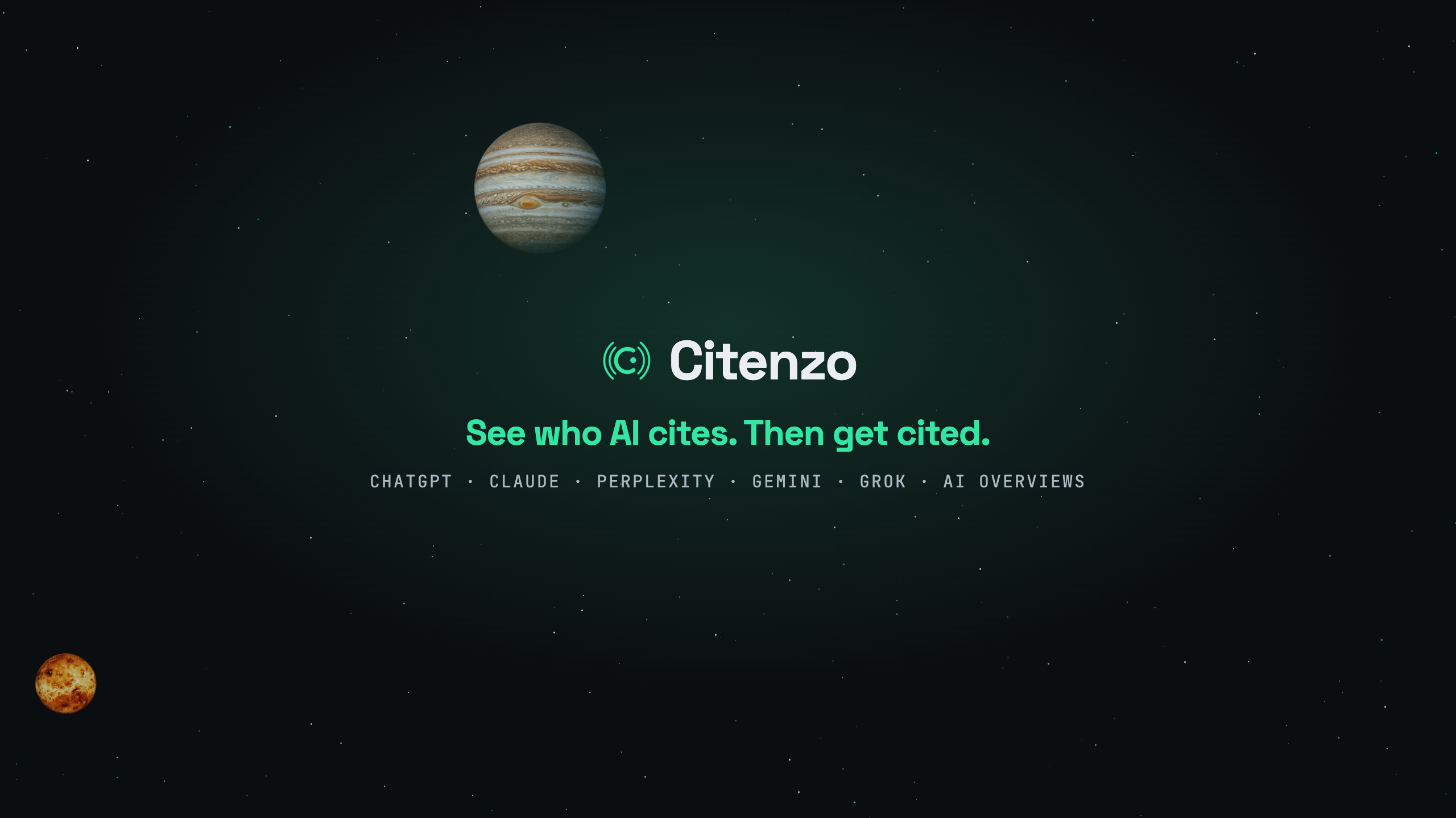 Screenshot of Citenzo banner