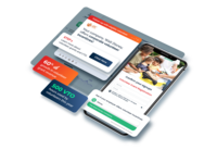 Screenshot of the volunteer module, which integrates a company search field into registration forms, and then connects supporters with volunteer grant and VTO eligibility information once they successfully register.