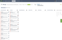 Screenshot of Visualize workflow with drag-and-drop Kanban boards. Cards move through customizable status columns as work progresses - switch between Kanban and list views with one click.