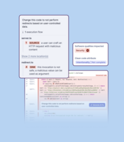 Screenshot of Static Application Security Testing.