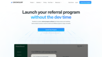 Screenshot of how GrowSurf helps startups and growth-stage companies launch branded referral programs that turn word-of-mouth into a repeatable acquisition channel.