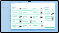 Screenshot of an example application with a store feature, created with the Silicon Low Code platform.