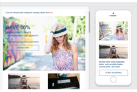 Screenshot of Create mobile-friendly email campaigns with our drag and drop editor