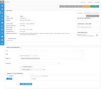 Screenshot of Razor365 - Contract History