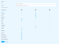 Screenshot of the privacy and security settings used to comply with regulations