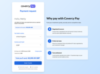 Screenshot of the place to complete investment payments when invited by others to do so