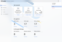 Screenshot of Parallels Browser Isolation - Dashboard