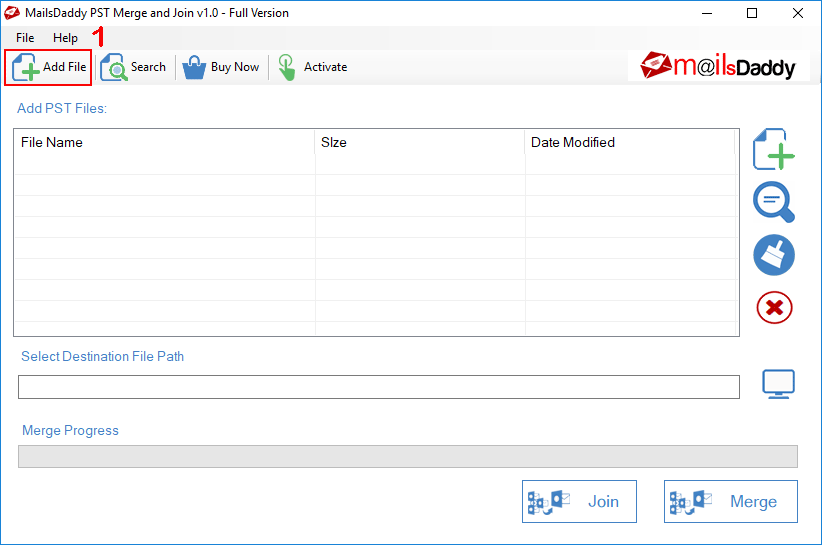 Mailsdaddy PST Merger Tool
