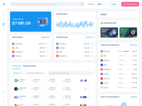 Screenshot of the DeFi section