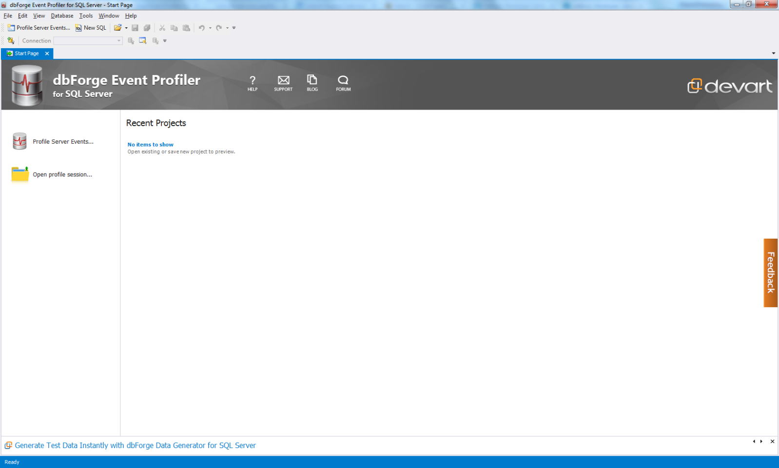 dbForge Event Profiler tool