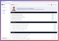 Screenshot of a dashboard with article proposals