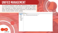 Screenshot of Unified Management