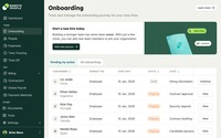 Screenshot of Remote People Onboarding, which is a guided employee onboarding with automated task lists, document collection, compliance checks, and progress tracking for global hiring.