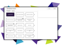 Screenshot of Surface faculty accomplishments and nurture professional development with a tool designed specifically to help administrators manage complex faculty review, reappointment, promotion and tenure processes. Simple, visual process mapping makes it easy to lay out your process flows, define forms for participants, add branches for conditional rules, and establish visibility guidelines.