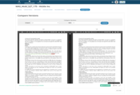 Screenshot of Document comparison - Compare any two versions of the contract document and understand the changes made with highlighted text.