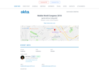 Screenshot of Event Brief