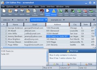 Screenshot of the multiline editor and warnings panel.