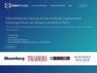 Screenshot of CoinRoutes