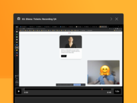 Screenshot of A screenshot of the user test live session