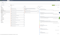 Screenshot of See what everyone is working on at a glance. The standup view shows each team member's to-do and in-progress items alongside a real-time activity stream - replacing the need for daily status meetings or separate standup tools.