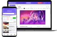 Screenshot of OKmusi is able to converter URL to MP3/MP4 in various quality. You can also play the MP3/MP4 with built-in player. This program is compatible with Windows, Mac and Android.