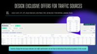 Screenshot of CHECK STATS: EPC, EPS, REJECTION RATE, RESPONSE TIME, DEFINE BEST PERFORMING LANDING PAGES
Statistics display the necessary indicators for traffic optimization: we see how to redistribute the priority of products in the cascade