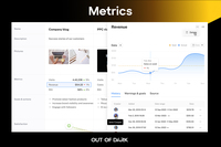 Screenshot of a view of a touchpoint's performance metric with trend graph