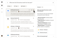 Screenshot of a quick summary with AI-powered insights. These are available from documents with just one click.