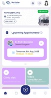 Screenshot of Patients can quickly schedule their clinic visits or online consultations through the clinic app. With just a tap, the appointment is booked and notified instantly to both the doctor and the patient. This streamlined approach to booking appointments provides convenience for both patients and doctors, fostering loyalty and generating sustained income for doctors.