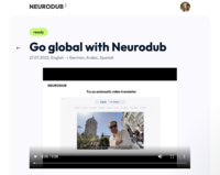 Screenshot of All your translated videos are in your account. You can return to them at any time.