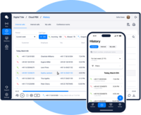 Screenshot of Digital Tide White Label Cloud PBX Interface