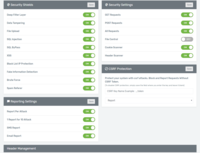 Screenshot of Basic WAF Settings