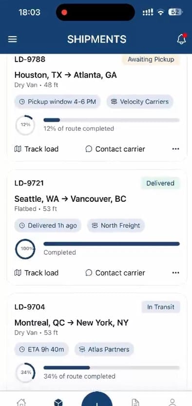 Logistware Load Board