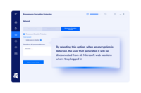 Screenshot of how to isolate user on detection of a ransomware process with Heimdal's REP