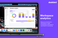 Screenshot of Use the analytics to get an overview of how and when the office spaces are being utilised