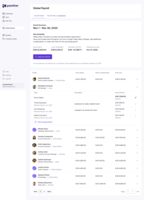 Screenshot of Get a detailed overview of your global payroll history and expenses.